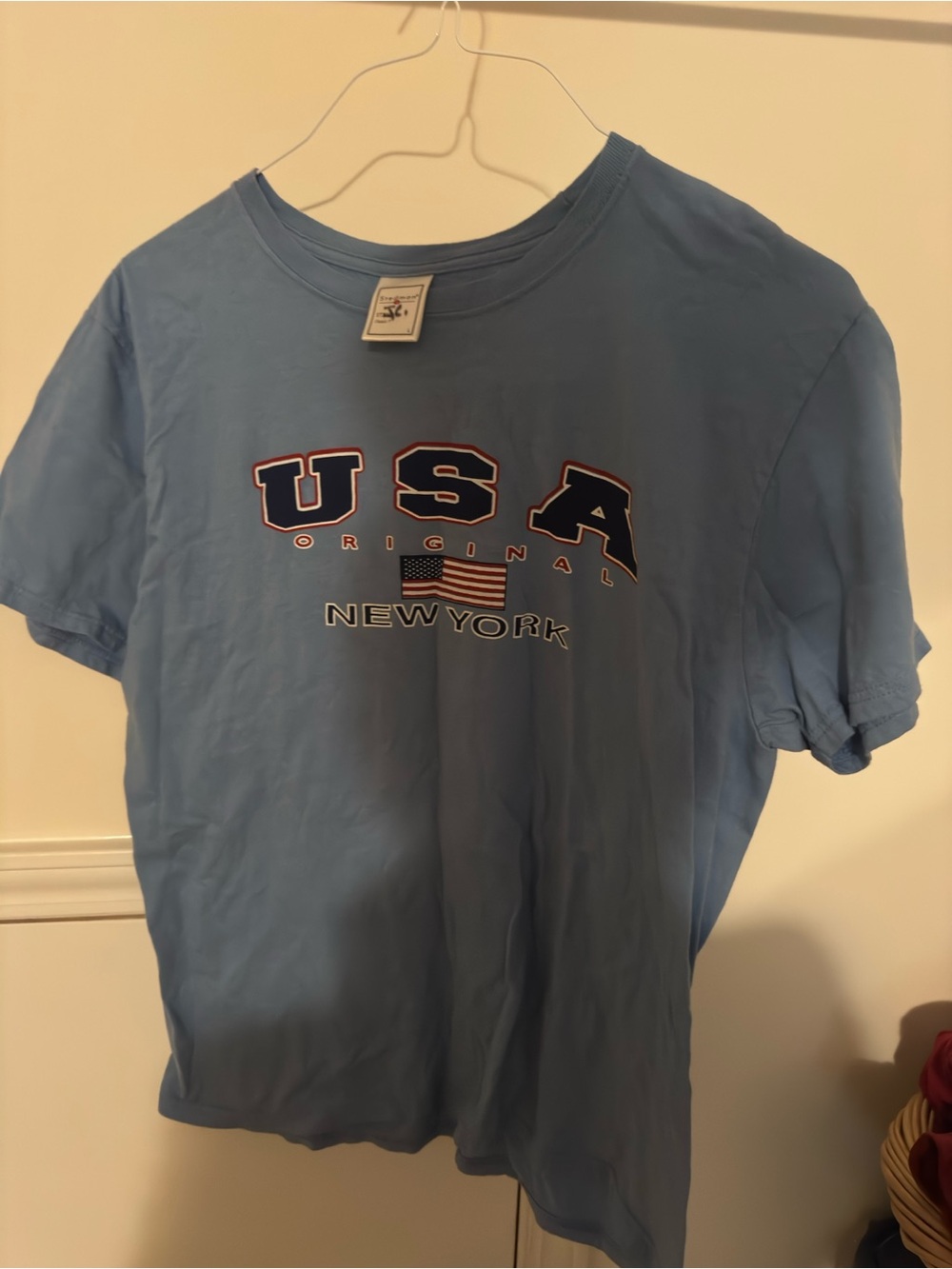Stedman USA New York Graphic Tee - Light Blue